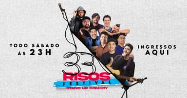 Sábado 23H - Festival 33 Risos - Stand up comedy no Bixiga Comedy em São Paulo