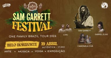 Sam Garrett Festival - Belo Horizonte - 19 de Abril - One Family Tour Brazil 2026 em Belo Horizonte