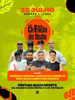 Samba Chinelo de Dedo - Edição Julho em São Paulo