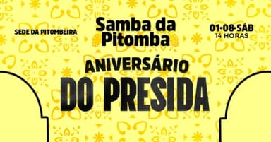 Samba da Pitomba Aniversário do Presida - 01 de Agosto em Olinda