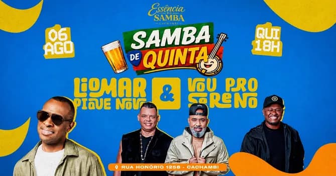 Imagem do Samba de Quinta - (Liomar do Pique Novo e Vou Pro Sereno)