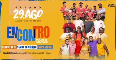SAMBA DO CHINELO - ENCONTRO DE RODAS DE SAMBA SP em São Paulo