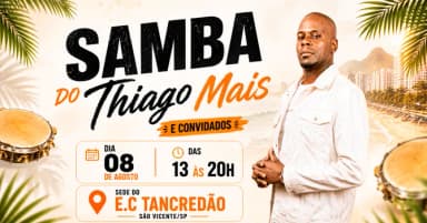 Samba do Thiago Mais em São Vicente