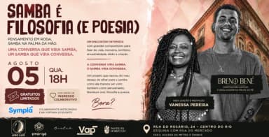SAMBA FILOSOFIA E POESIA RECEBE BRENO BENÉ em Rio de Janeiro