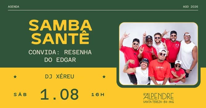 Imagem do Samba Santê Convida Resenha do Edgar