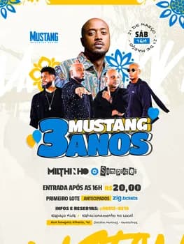 Imagem do SAMPRAZER E MILTINHO 21/03/2026 ANIVERSÁRIO 3 ANOS MUSTANG GUARULHOS