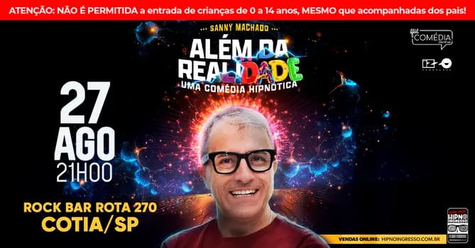Imagem do SANNY MACHADO em COTIA - Stand up Comedy