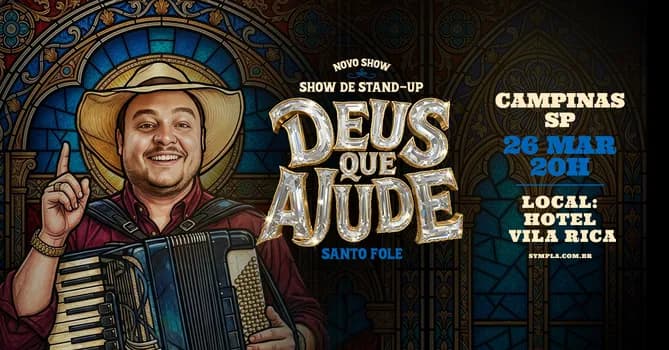 Imagem do Santo Fole em Campinas - Novo Show de Humor "Deus que Ajude"