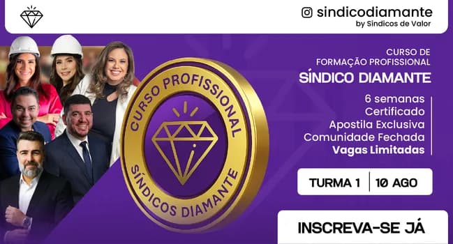 Imagem do SÃO JOSÉ DOS CAMPOS - CURSO DE FORMAÇÃO PROFISSIONAL SINDICO DIAMANTE