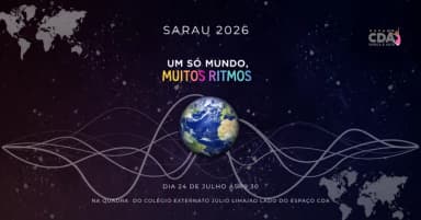 Sarau CDA 2026: Um só mundo, muitos ritmos em São Gonçalo