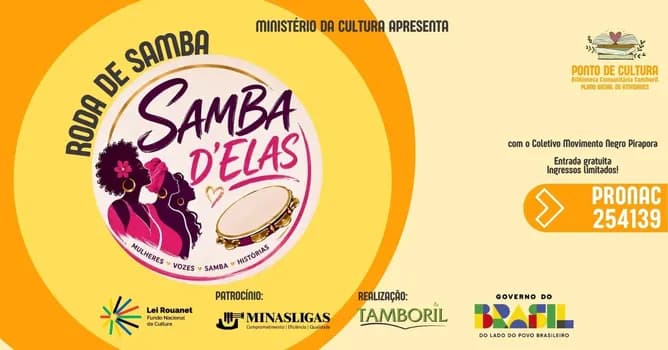 Imagem do Sarau Samba D'Elas - Julho das Pretas