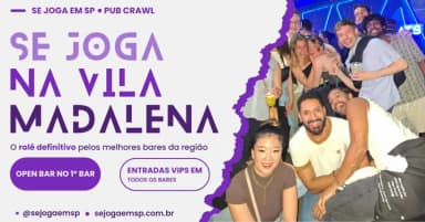 SE JOGA NA VILA MADALENA |PUB CRAWL EM SÃO PAULO em São Paulo