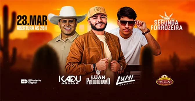 Imagem do Segunda Forrozeira com Luan Piseiro do Barão - Kadu Aguiar - Luan Gabriel