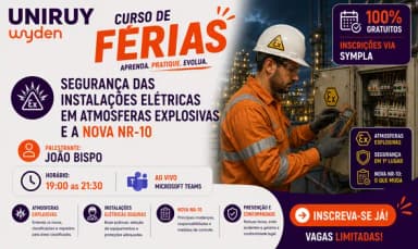 SEGURANÇA DAS INSTALAÇÕES ELÉTRICAS EM ATMOSFERAS EXPLOSIVAS E A NOVA NR-10 em Salvador