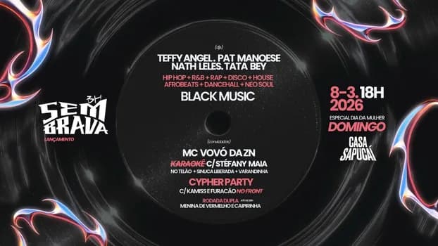 Imagem do SEM BRAVA BH // 08 de MARÇO / DOMINGO / 18H // Lançamento + Dia da mulher