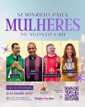 Imagem do SEMINÁRIO DAS MULHERES 2026 - RENASCIDOS EM PENTECOSTES