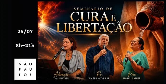 Imagem do Seminário de Cura e Libertação 25.JULHO.2026