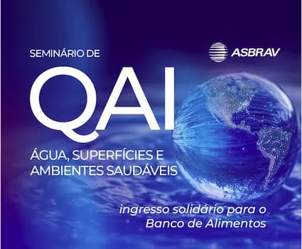Imagem do Seminário de QAI: Água, Superfícies e Ambientes Saudáveis