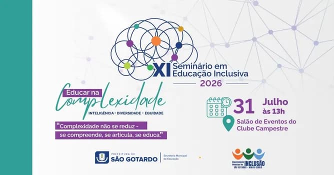 Imagem do Seminário em Educação Inclusiva 2026 - Educar na Complexidade - Profissionais da Saúde
