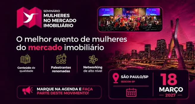 Imagem do Seminário Mulheres no Mercado Imobiliário - Edição São Paulo