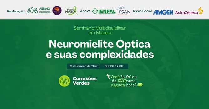 Imagem do Seminário NMO e suas complexidades - Campanha Março Verde 2026 - Maceió