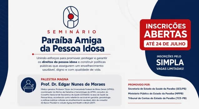Imagem do Seminário Paraíba Amiga da Pessoa Idosa