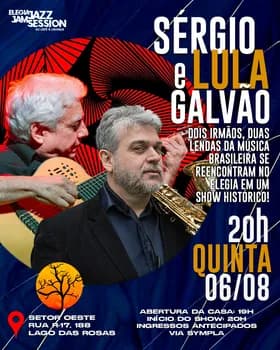 Imagem do Sérgio e Lula Galvão - Elegia Café - 06/08 (Quinta)