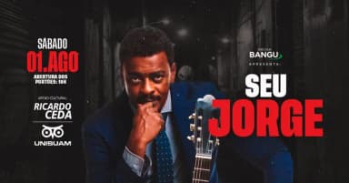 Seu Jorge | 01AGO (SAB) | Arena Bangu (Bangu Shopping) em Rio de Janeiro