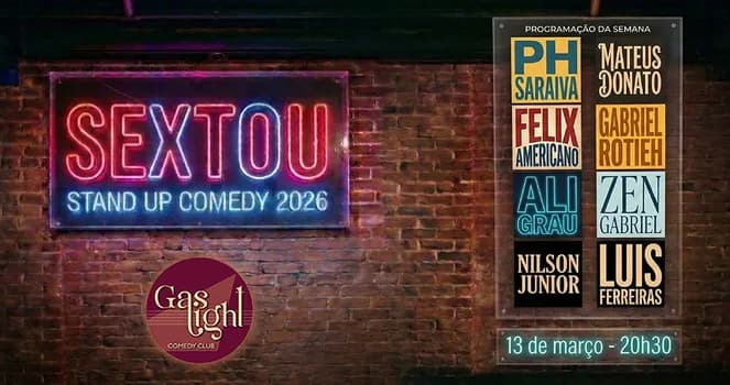 Imagem do SEXTOU - STAND UP COMEDY 2026 / STAND UP COMEDY em CURITIBA