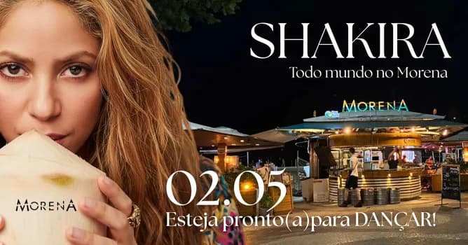 Imagem do SHAKIRA EM COPACABANA - UMA NOITE INESQUECÍVEL NO QUIOSQUE MORENA