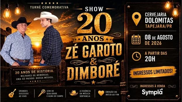 Imagem do Show 20 Anos Zé Garoto & Dimboré