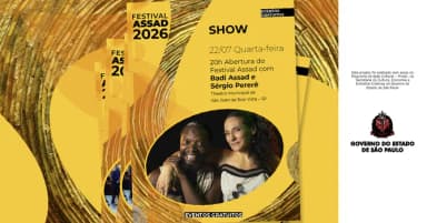 Show Badi Assad e Sérgio Pererê | Festival Assad 2026 em São João da Boa Vista