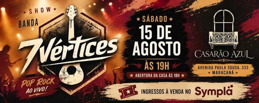 Imagem do Show Banda 7 Vértices