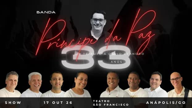 Imagem do Show Banda Príncipe da Paz - 33 Anos - Tributo a David Leandro