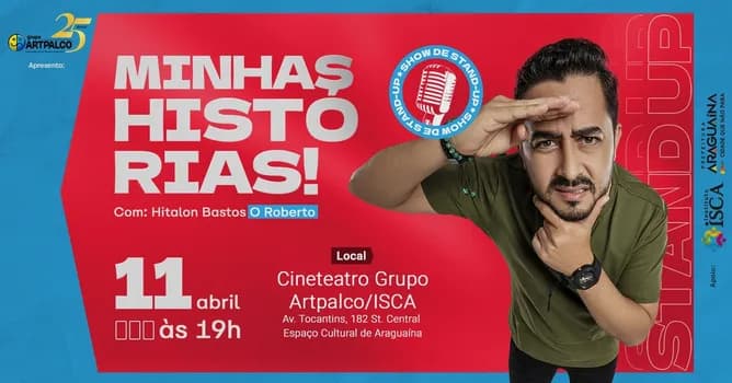 Imagem do Show de humor - Minhas histórias - Hitalon Bastos (O Roberto)
