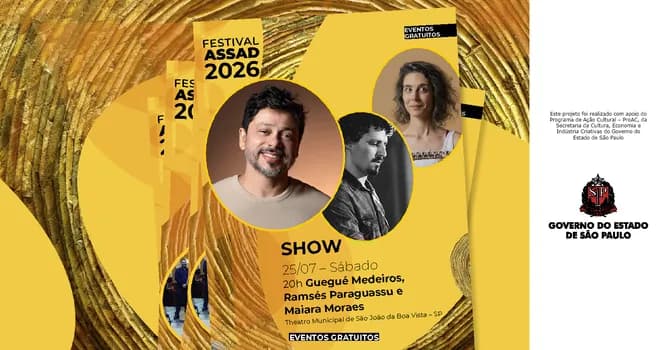 Imagem do Show Guegué Medeiros Trio | Festival Assad 2026