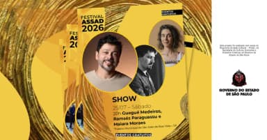 Show Guegué Medeiros Trio | Festival Assad 2026 em São João da Boa Vista