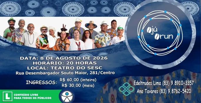 Imagem do show Ojú-Òrun