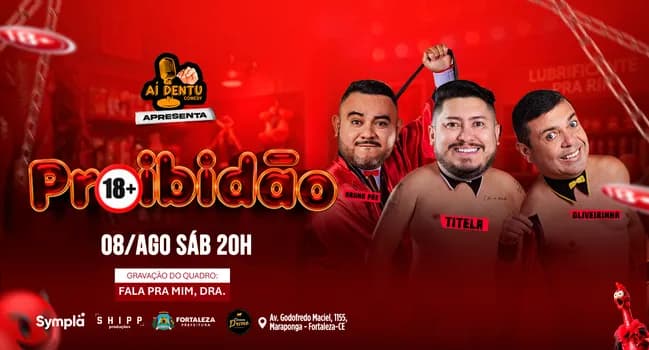 Imagem do Show Proibidão | Titela, Oliveirinha e Bruno Paz | 08/AGO SÁB 20h