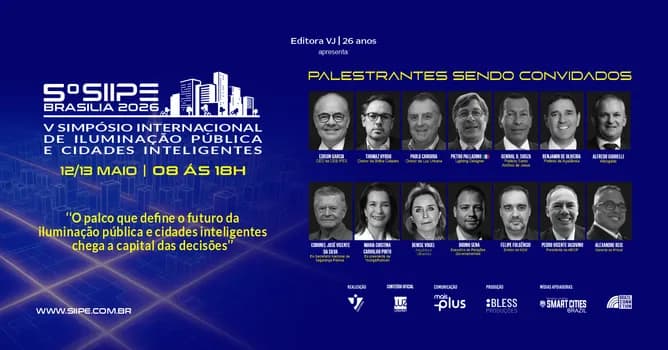 Imagem do SIIPE 2026 - Simpósio Internacional de Iluminação Pública e Cidades Inteligentes