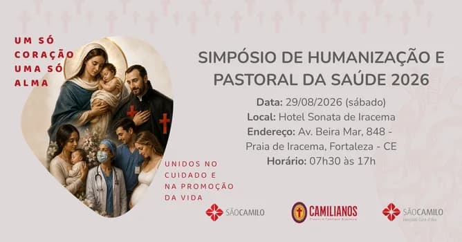 Imagem do Simpósio de Humanização e Pastoral da Saúde 2026
