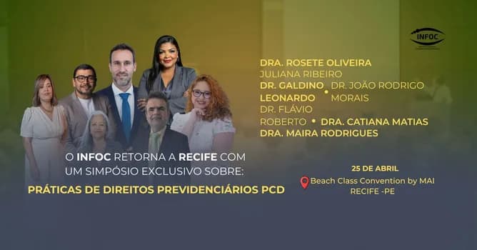 Imagem do SIMPÓSIO DE PRATICA DE DIREITOS PREVIDENCIÁRIOS DE PCD