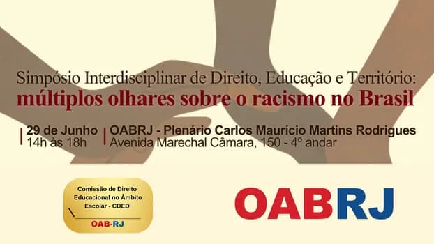 Imagem do Simpósio Interdisciplinar de Direito, Educação e Território: múltiplos olhares sobre o racismo.