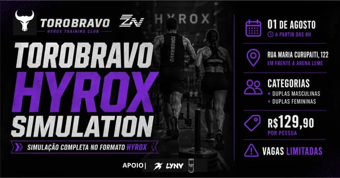 Imagem do Simulado Hyrox Toro Bravo x Kura Club