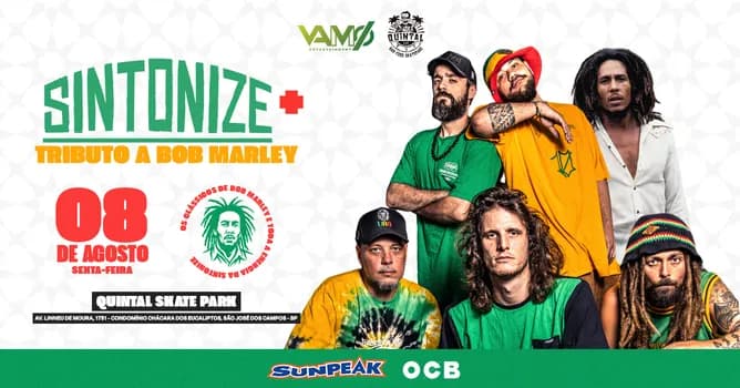 Imagem do Sintonize Original Brasileiro + Tributo a Bob Marley | Quintal Skate Park