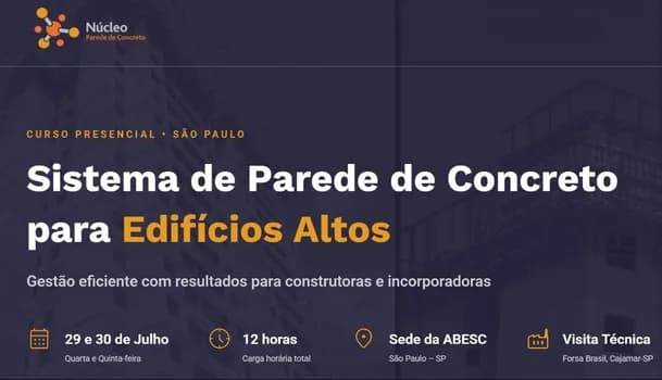 Imagem do Sistema de Parede de Concreto para Edifícios Altos