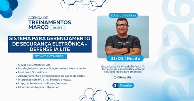 Imagem do SISTEMA PARA GERENCIAMENTO DE SEGURANÇA ELETRÔNICA - DEFENSE IA LITE