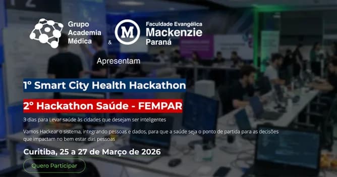 Imagem do Smart City Health Hackathon & Hackathon Saúde FEMPAR