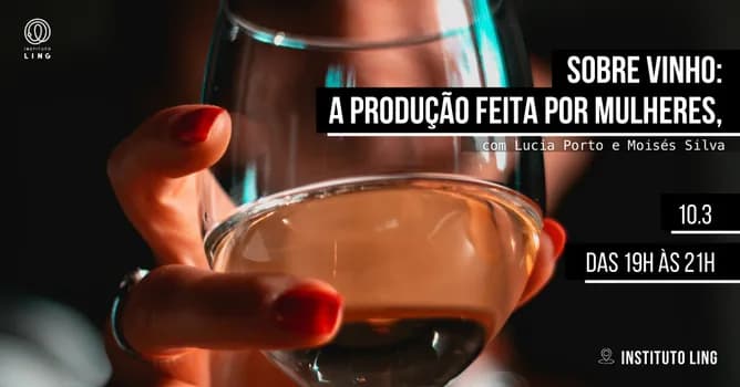 Imagem do Sobre Vinho: a produção feita por Mulheres, com Lucia Porto e Moisés Silva