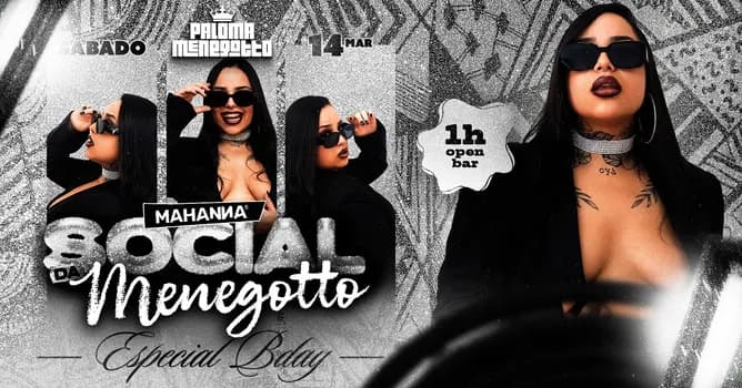 Imagem do SOCIAL DA MENEGOTTO | ESPECIAL BDAY | 1H OPEN BAR | JURUPINGA | CUPCAKES